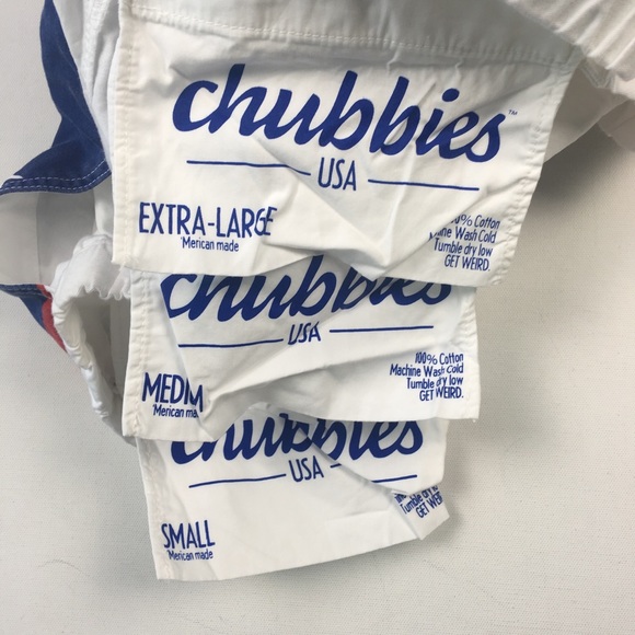 Chubbies Shorts Mens Red White America Ohio Small - Picture 7 of 8